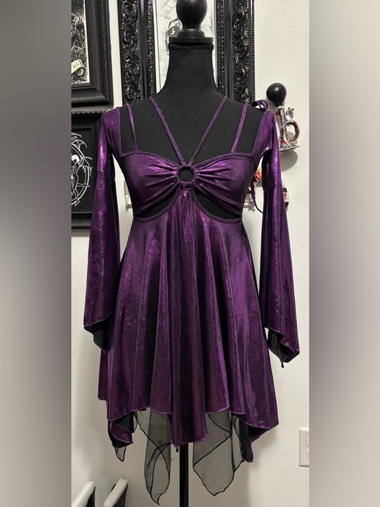 Dolls Kill Dresses & Skirts - NWT Dolls Kill / Club Exx Purple Lightning In A Bottle Mini Dress